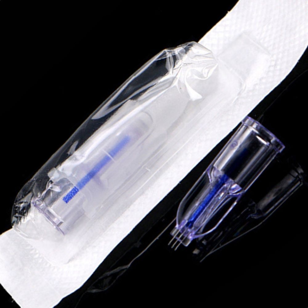 34G 0.6/1.0/1.2/1.5 3pins Nano Soft Microneedle Around Eyes Neck Disposable Single Packaged Crystal Multi-needle