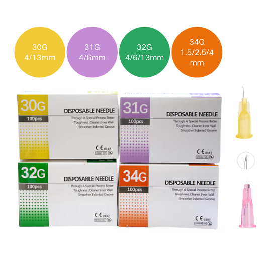 Hypodermic Meso painless Micro Beauty needle 30G 32G 33G 34G 1.5MM 2.5MM 4MM 6MM 8MM 13MM