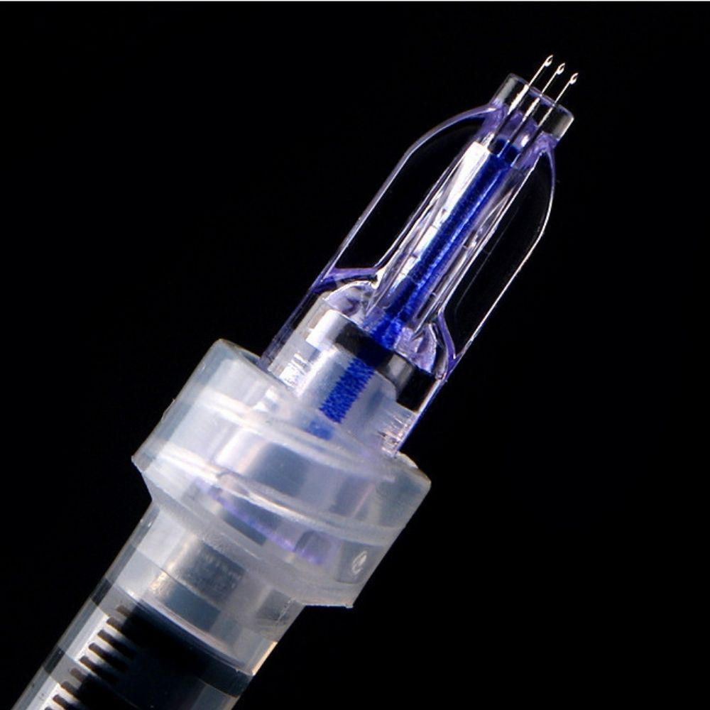 34G 0.6/1.0/1.2/1.5 3pins  Nano Soft Microneedle Around Eyes Neck Disposable Single Packaged Crystal Multi-needle