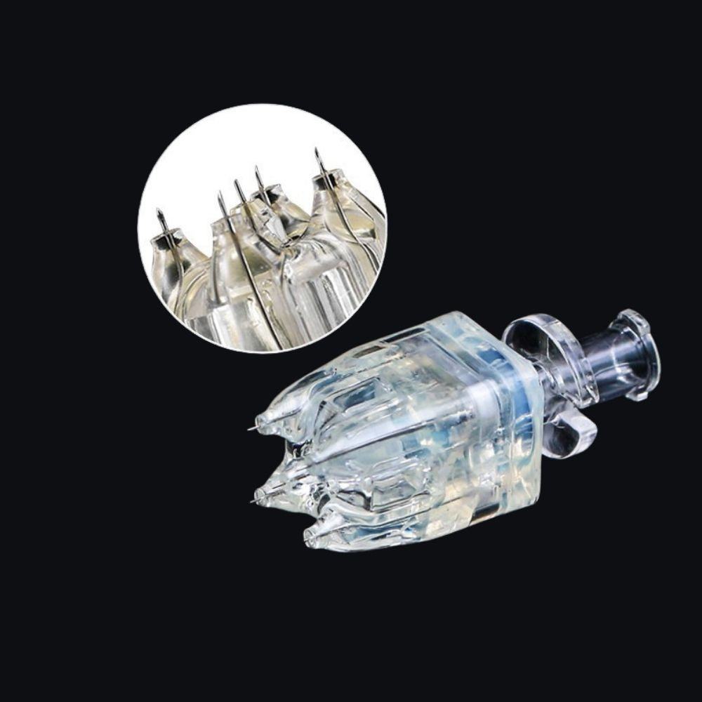 5pin 9pin Korea 32G 34G 1.5mm Crystal Multi Injectors Luer Lock Needle Mesotherapy Microneedle Cartridge Hand Hydra Injector