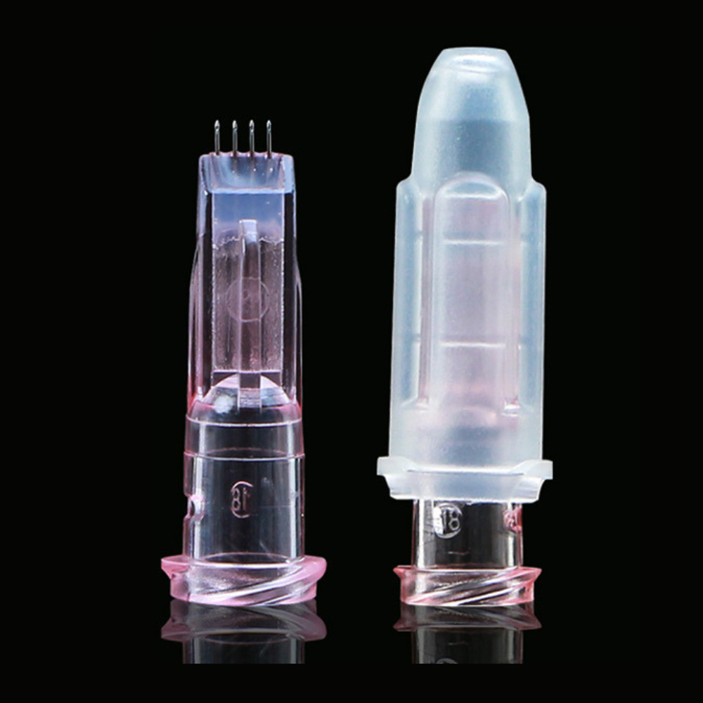1.5mm 34G 4Pins Professional Mesotherapy Nanosoft Eyelid Handfillmed 4 Needles 4 Pins Multi Needle Ultrafine Sterile